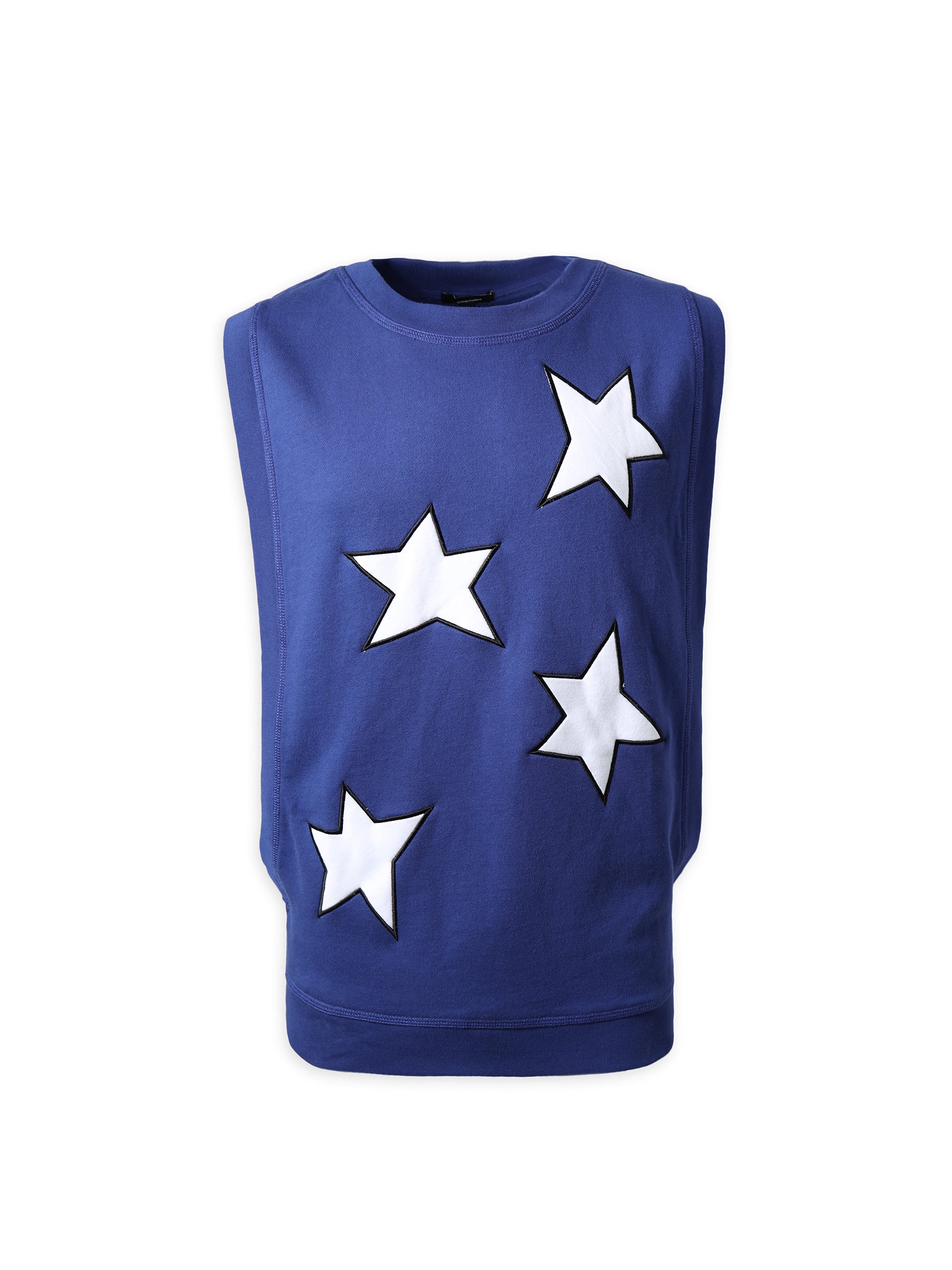 Blue Sleeveless Stars Vest