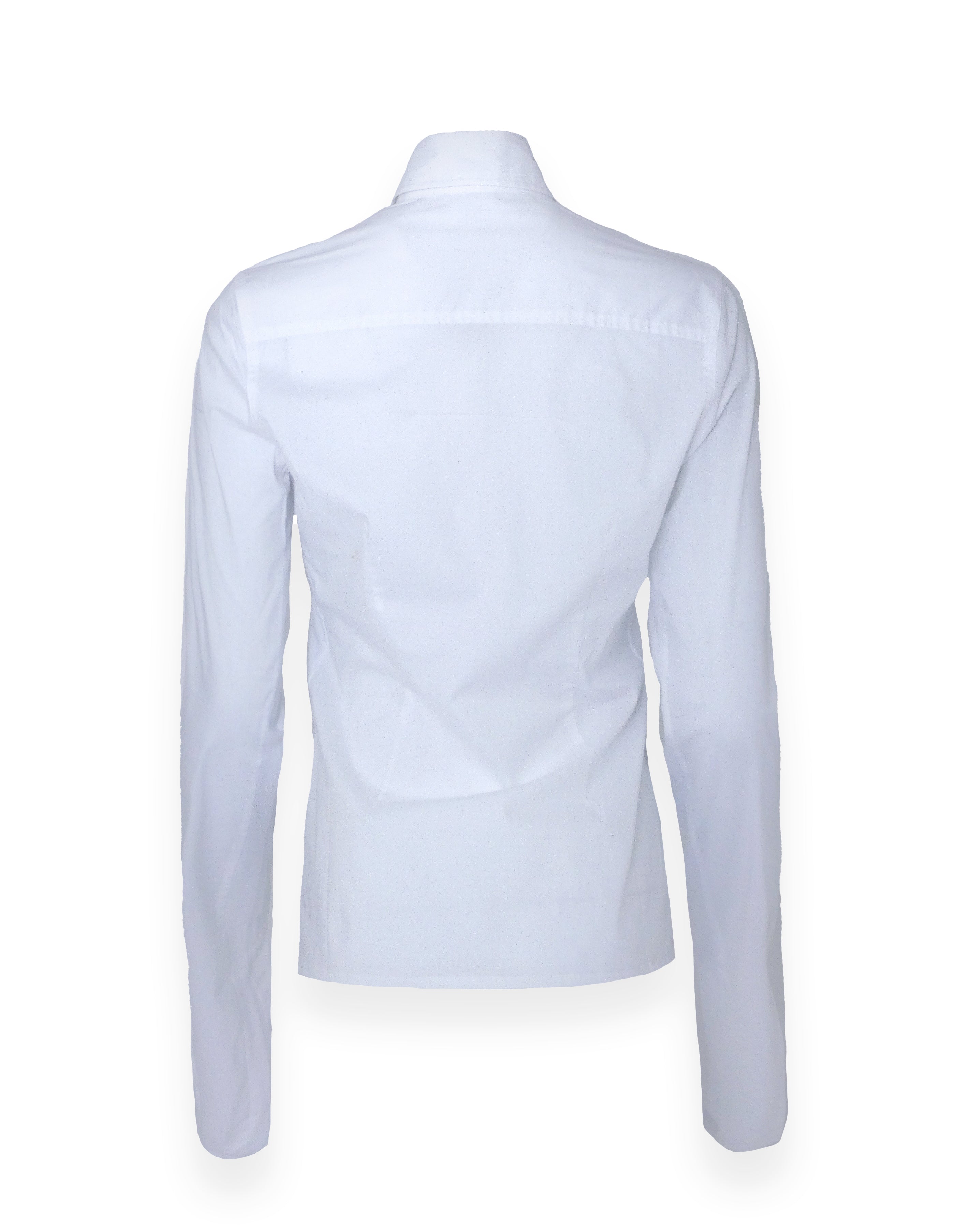 White Extra Long Sleeved Shirt