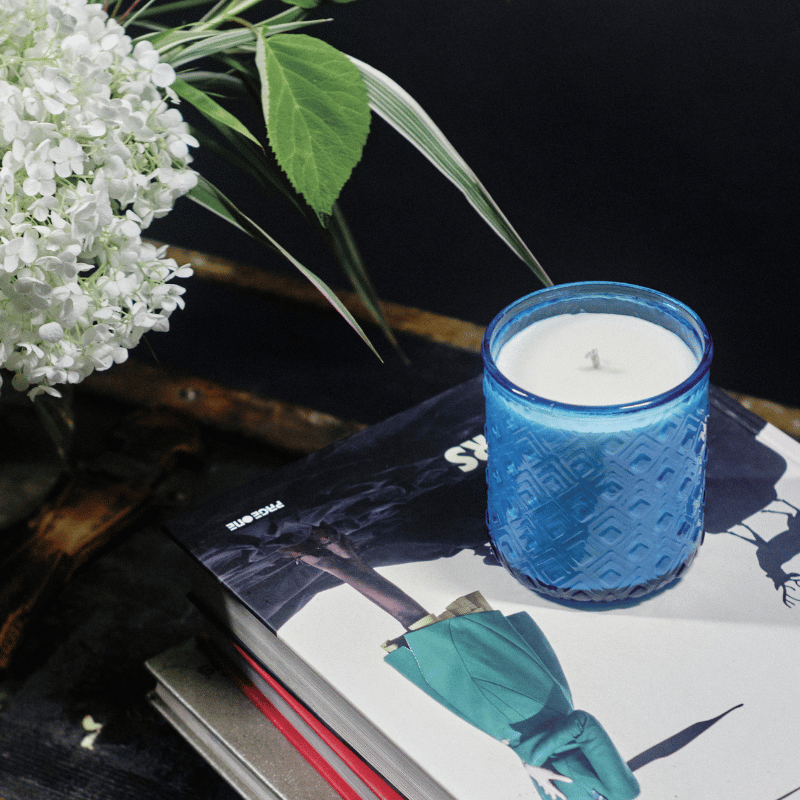 Recycled Glass Sea Salt Candle