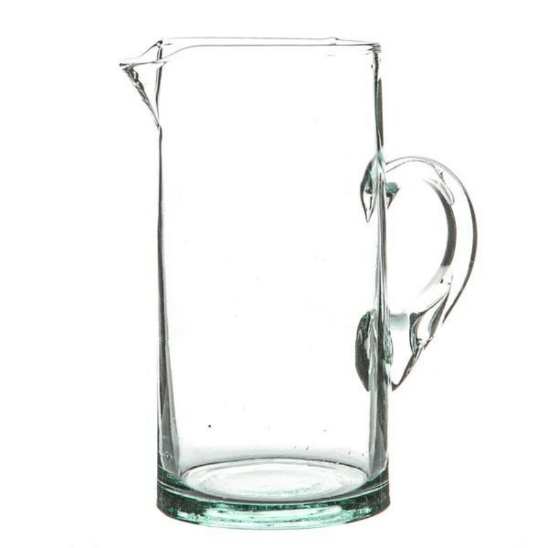 CLEAR RECYCLED GLASS JUG