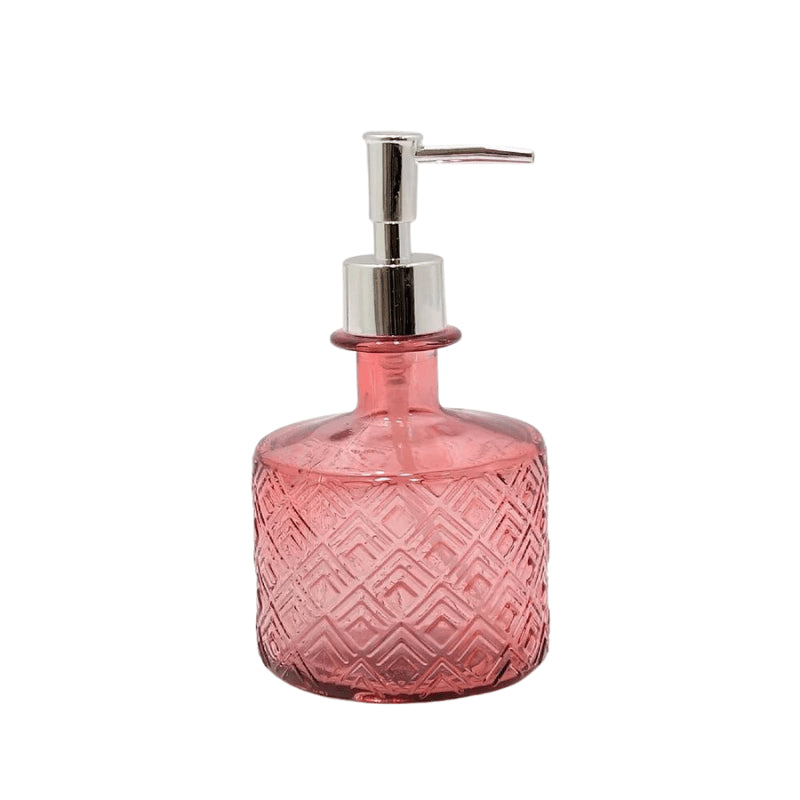 Willow Alexander Pink Glass Soap Dispenser