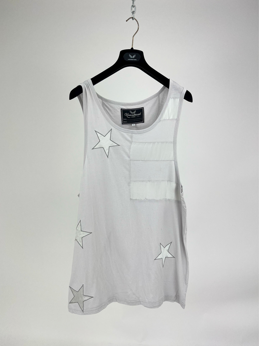 GREYED OUT STARS AND STRIPES VEST