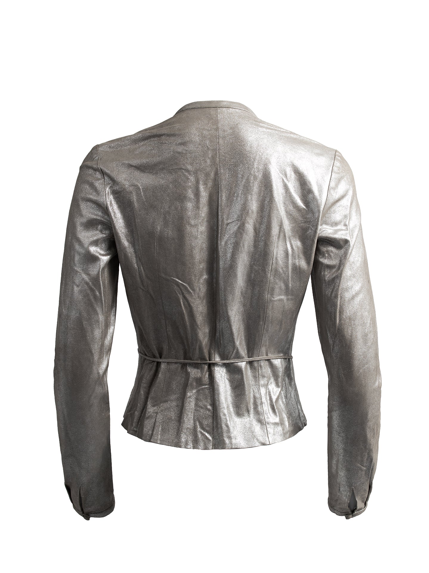 STONE GREY SUEDE FOILED JACKET