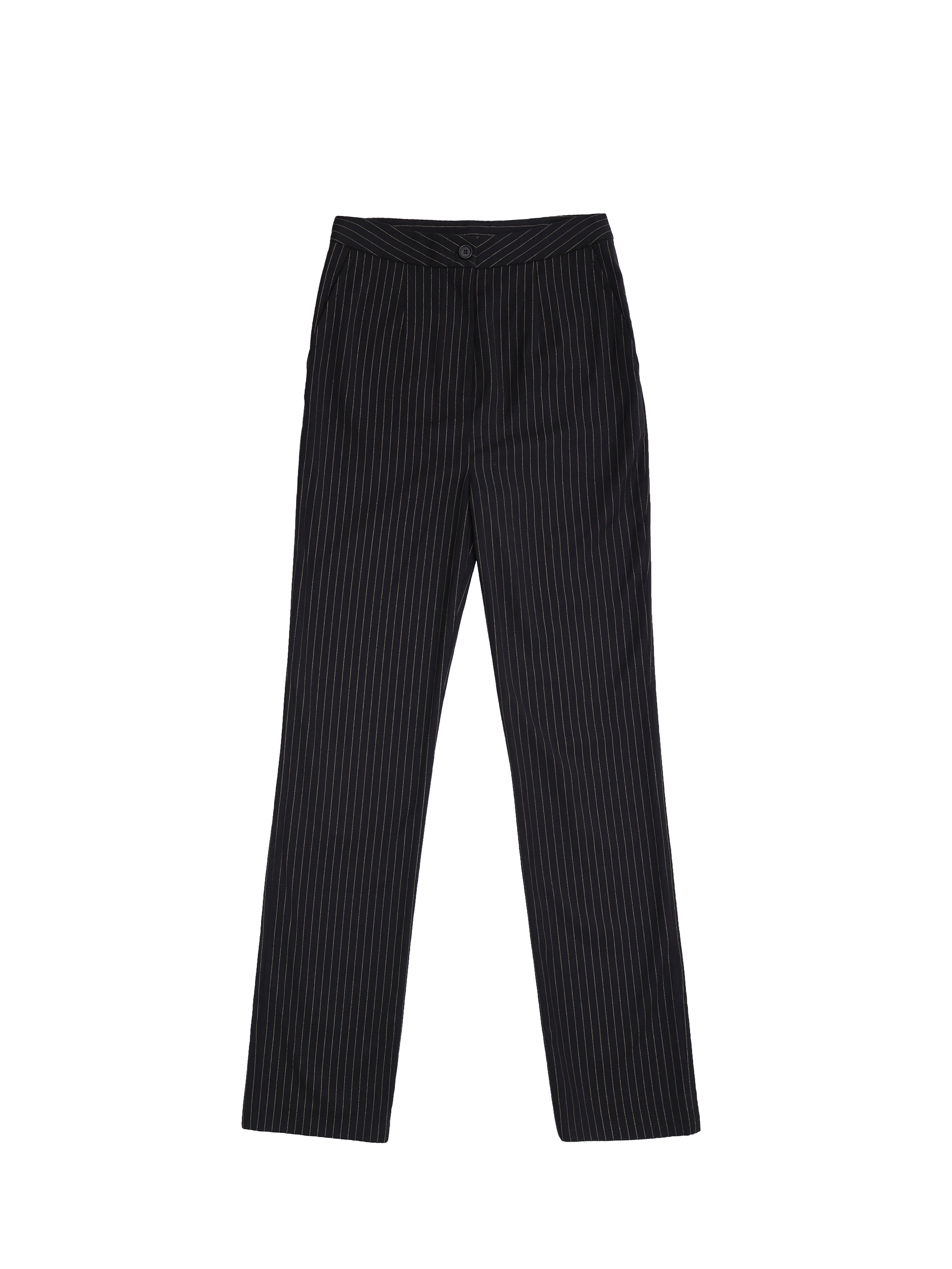 Black Pinstripes Trousers