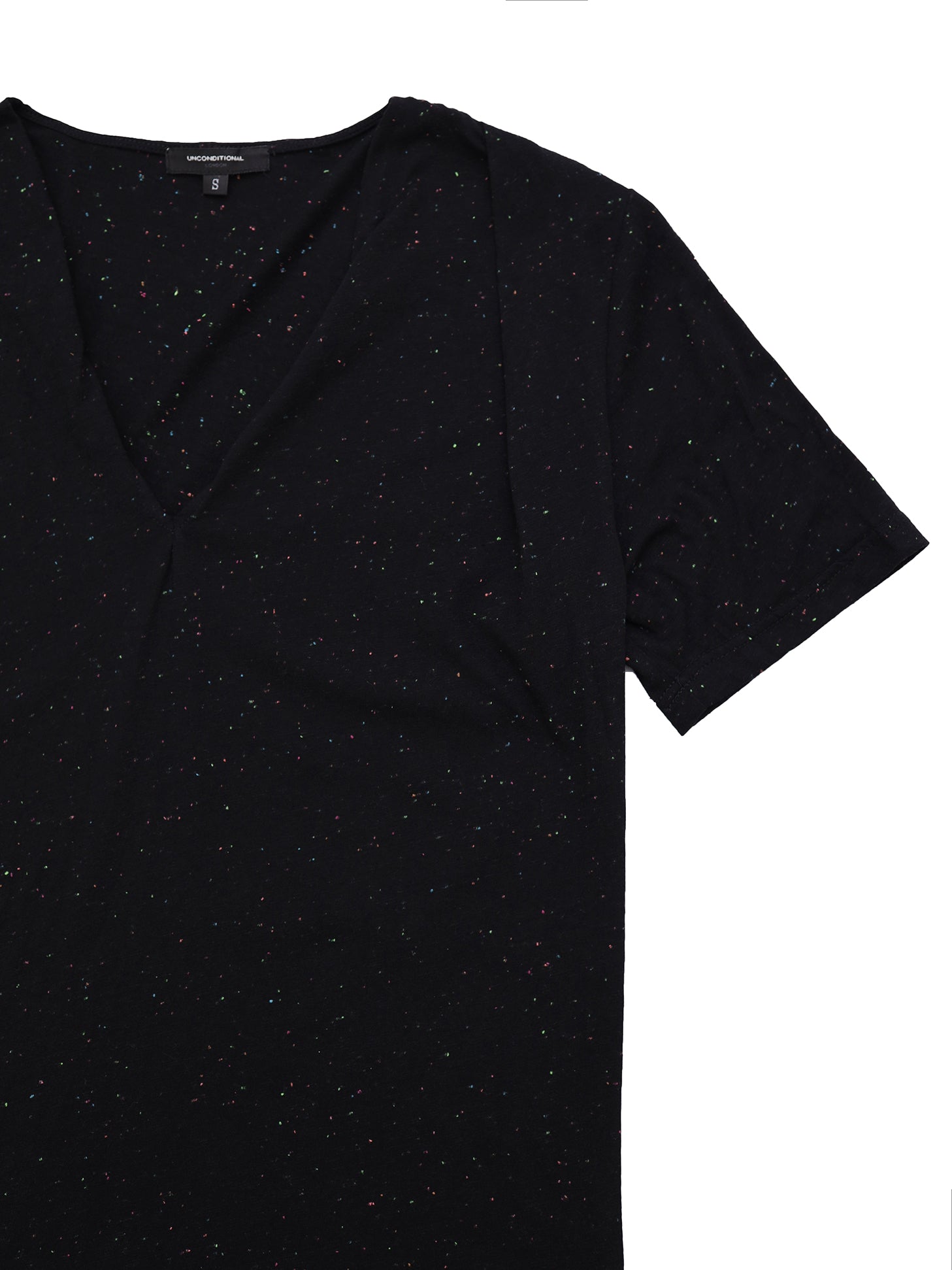 Black T-Shirt With Coloured Dots