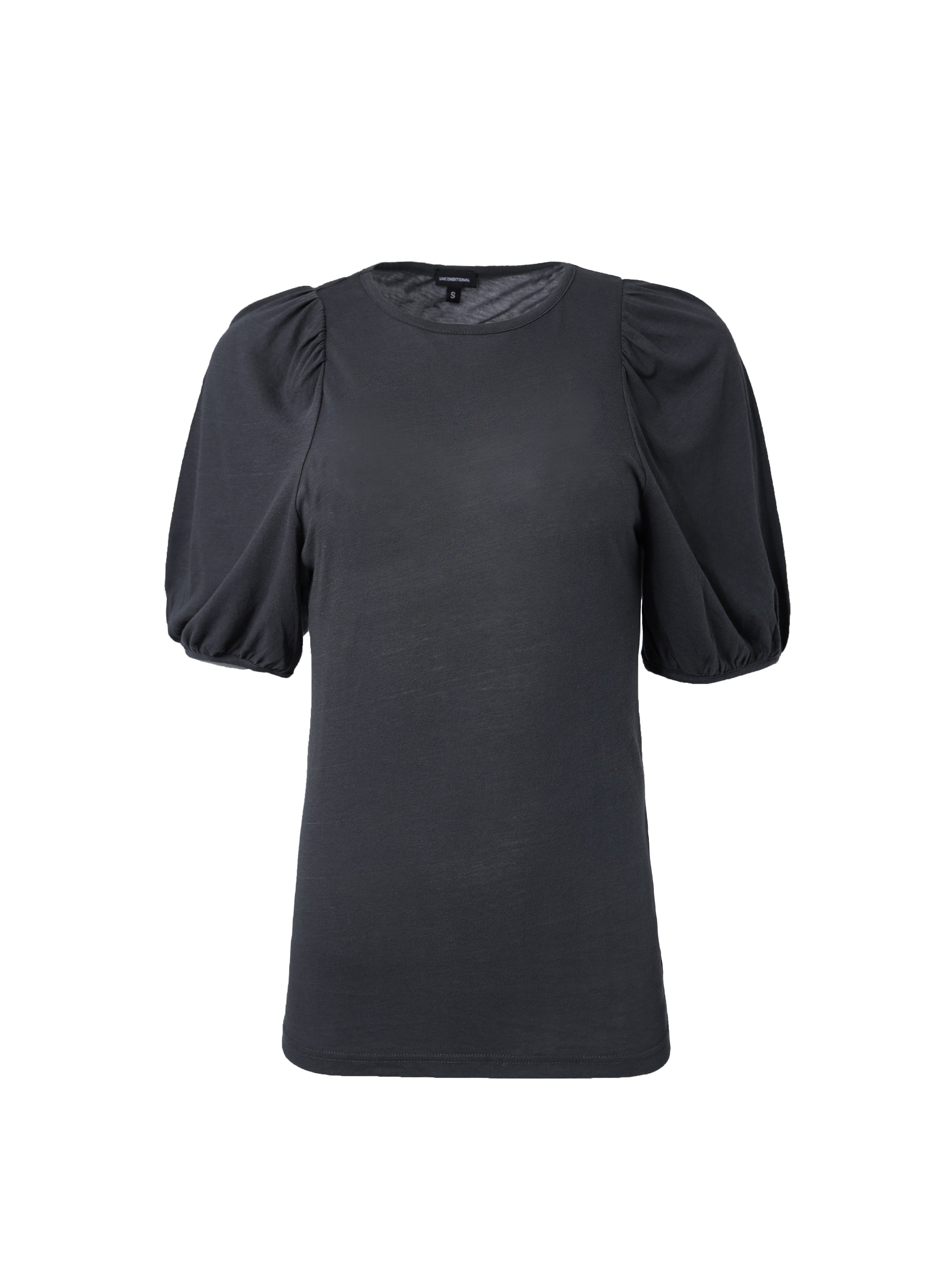 Charcoal Ruffle Sleeve T-Shirt