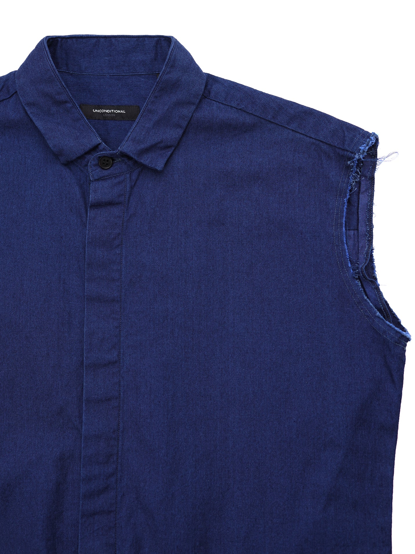 Navy Blue Sleeveless Shirt