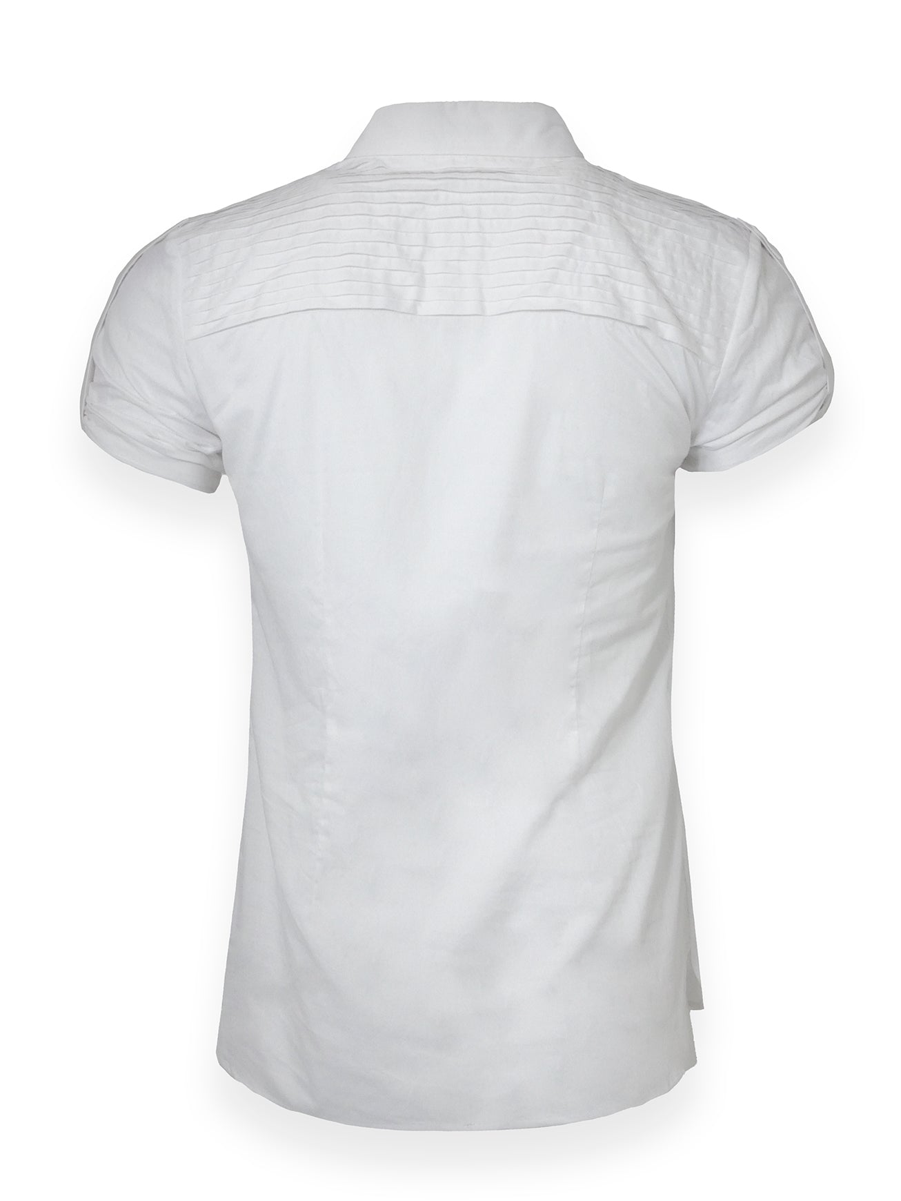 White Formal Shirt with Button Up Sleeves