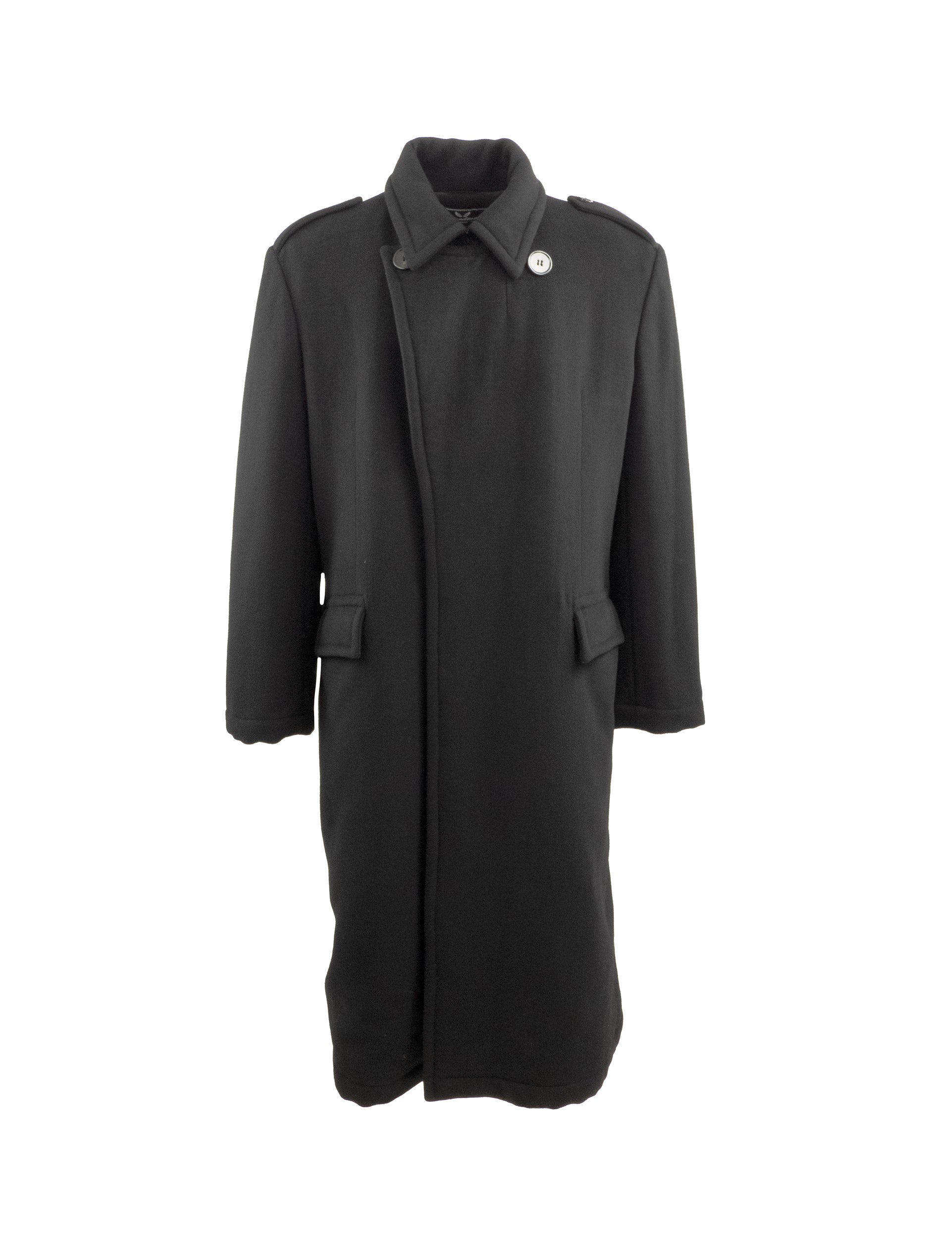 OVERSIZED WOOL OVER COAT WITH SATIN LINING