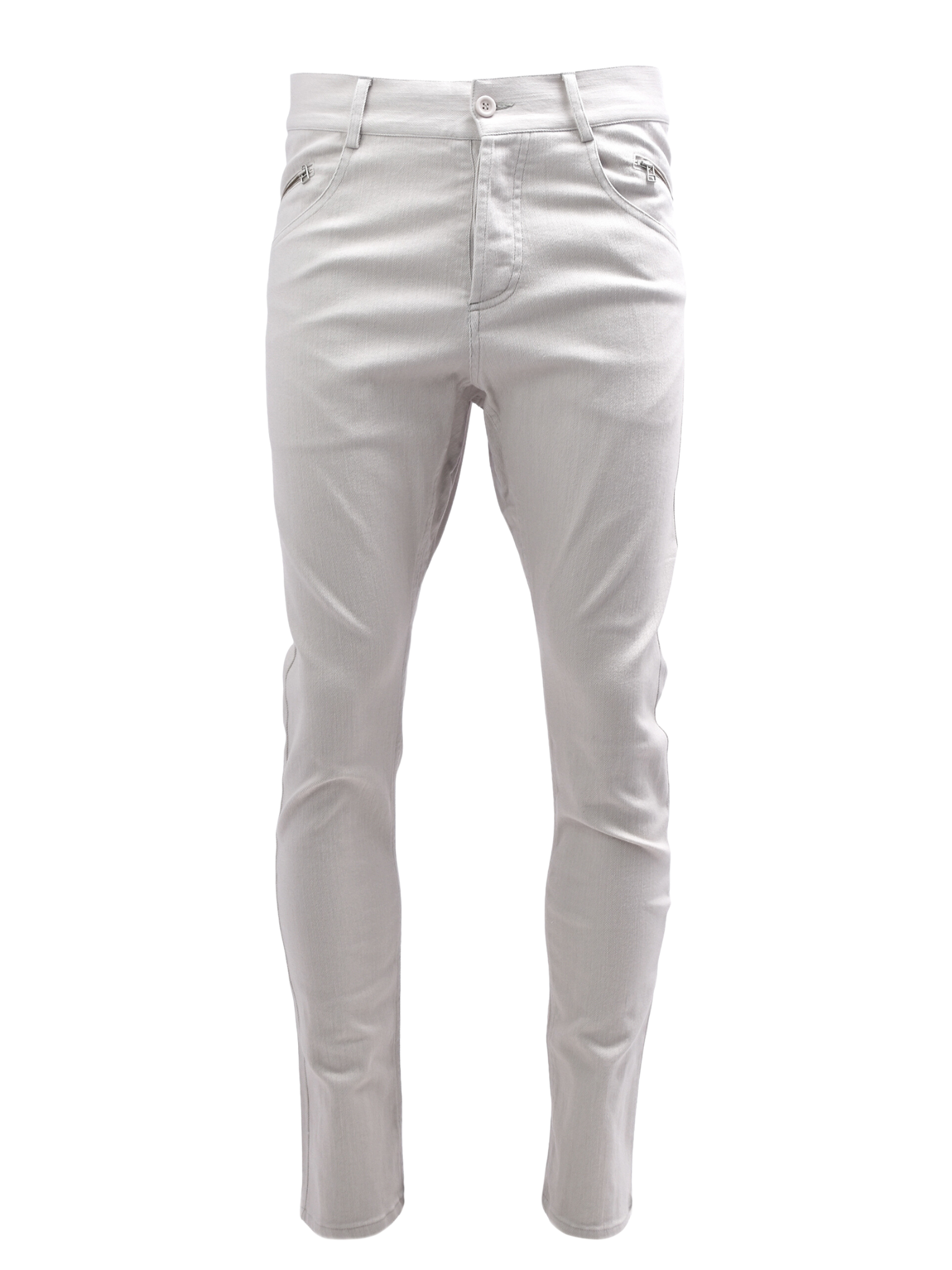 OFF WHITE JEANS WITH LEG ZIP