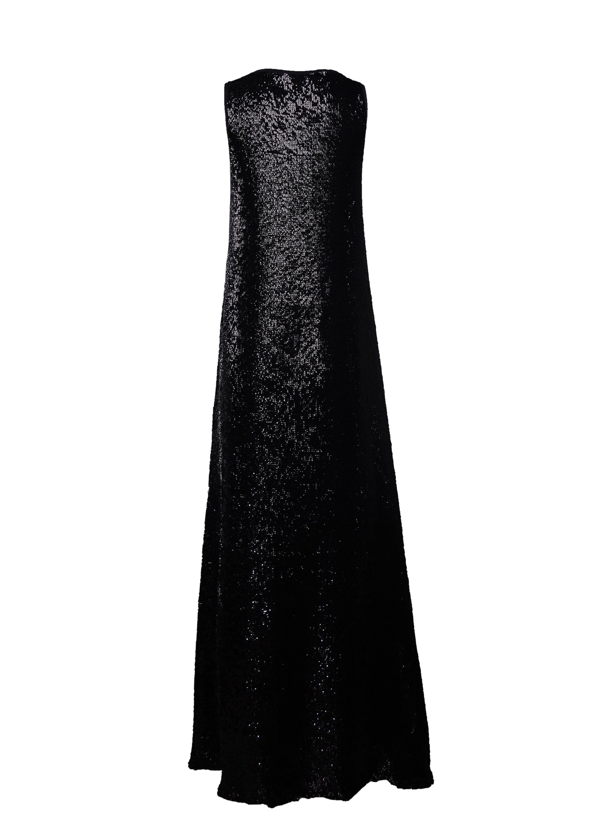 Black Sequin Floor Length Dress - Bespoke Piece