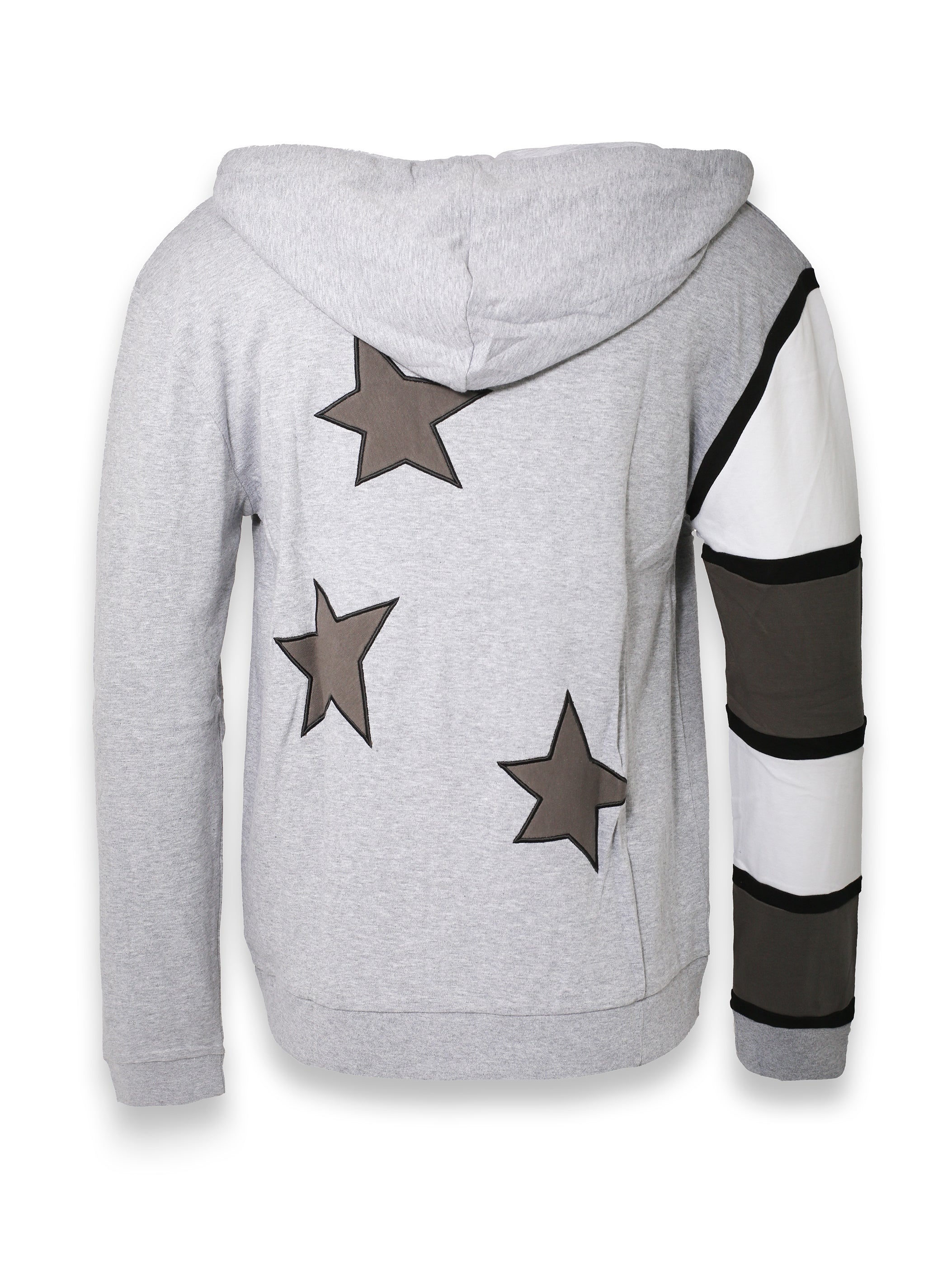 Grey Hoodie with Star Details
