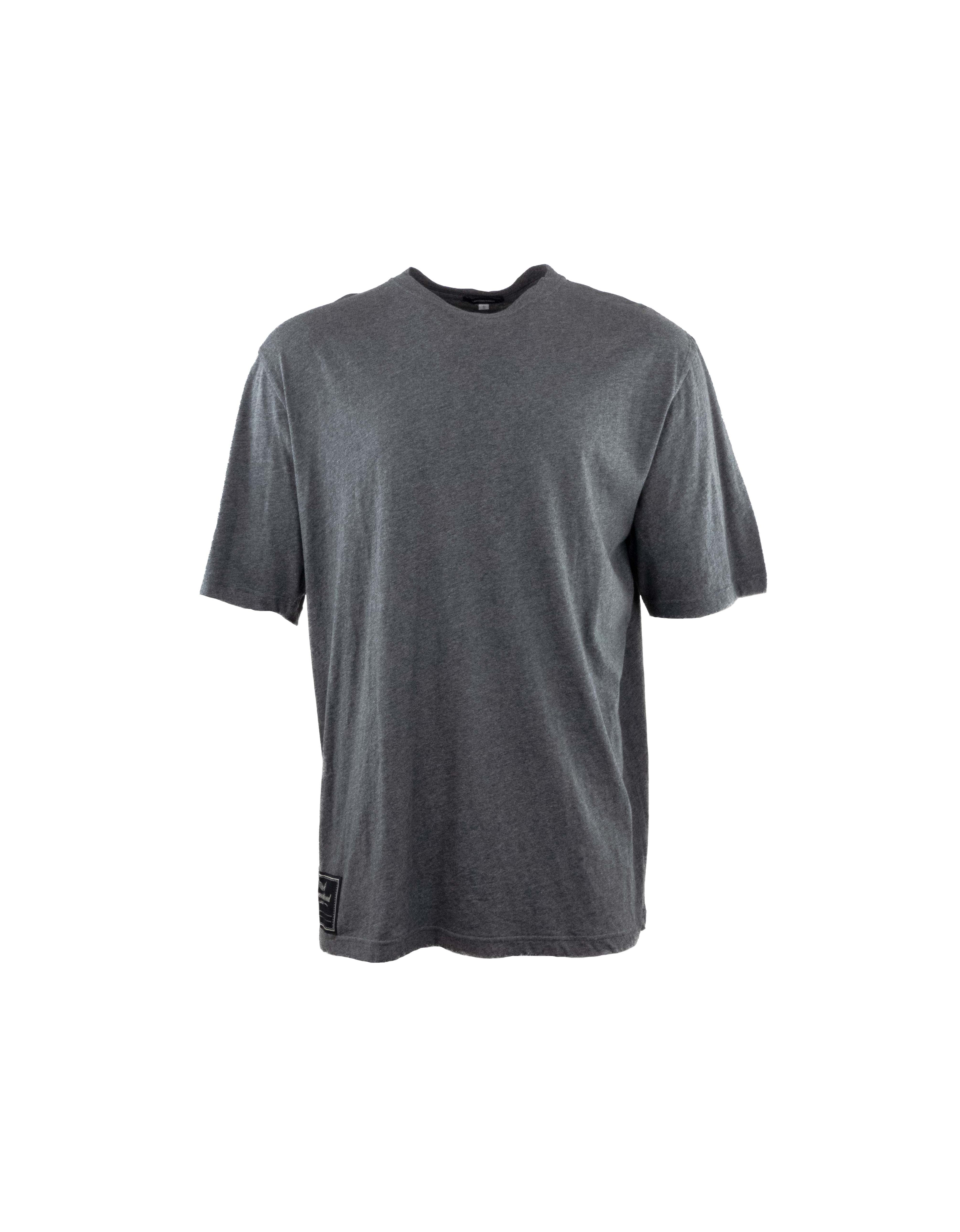 GREY UNCON PATCH OVERSIZED T-SHIRT