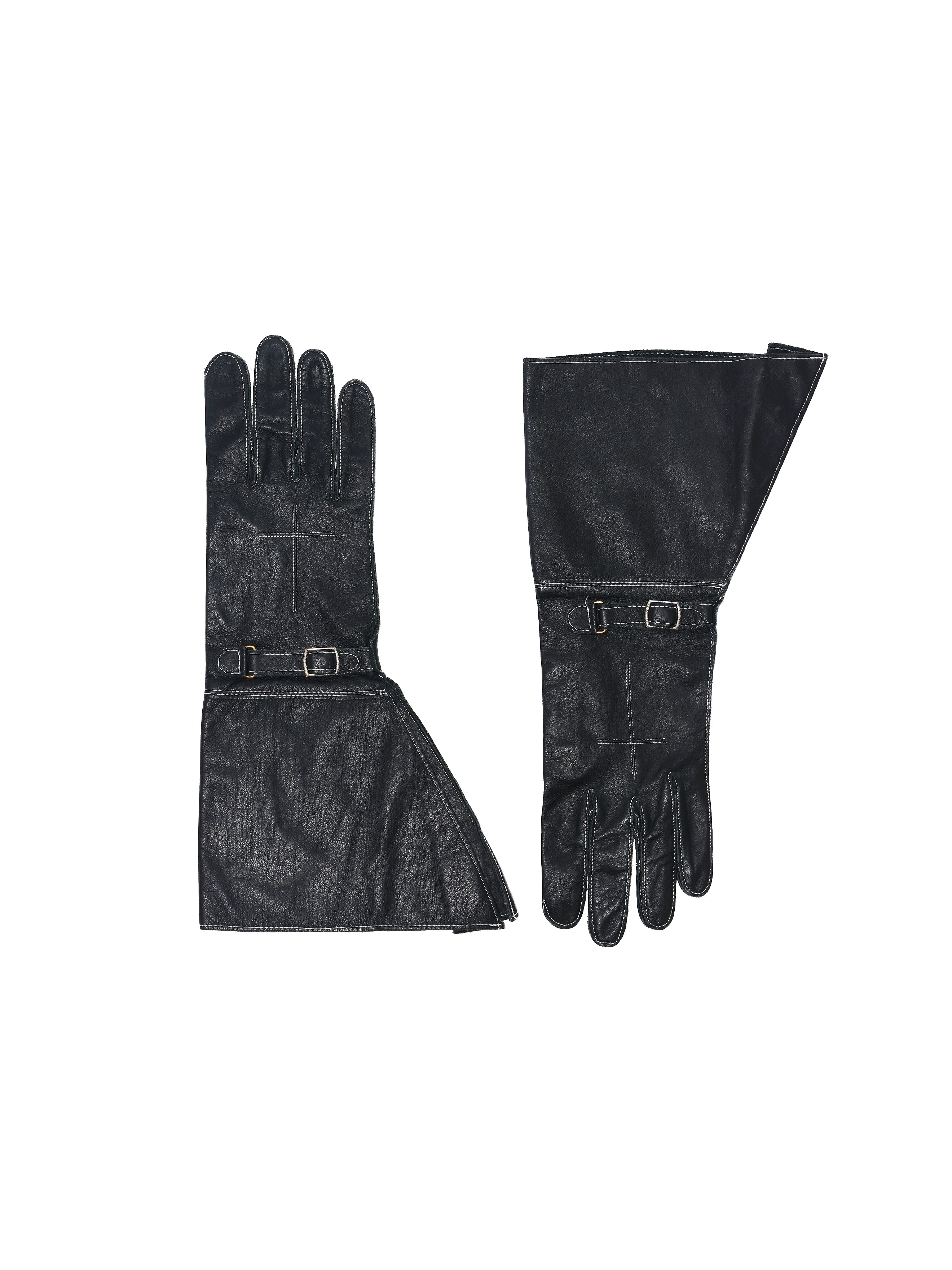 LEATHER GLOVES WITH BUCKLE