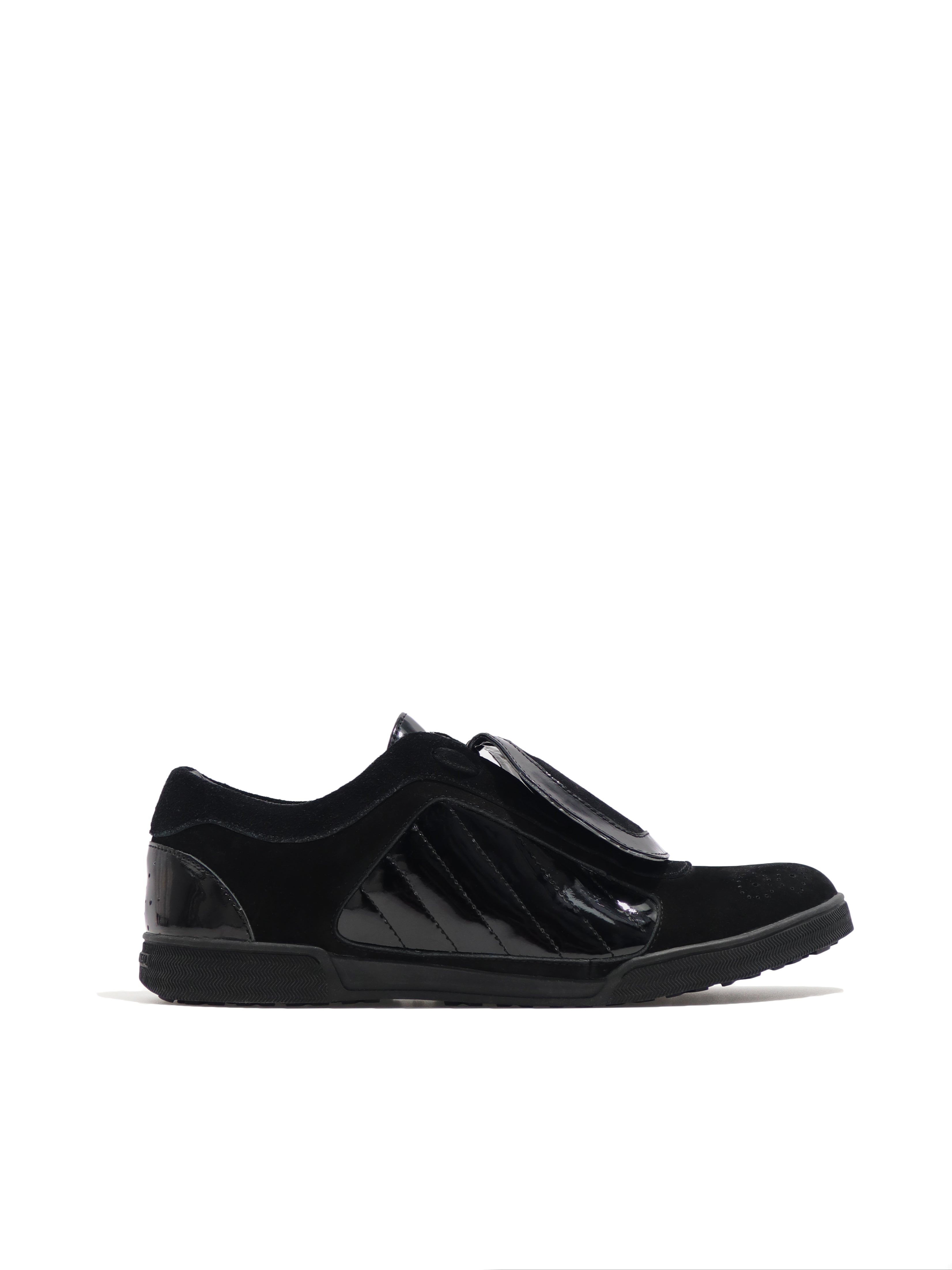 UNCONDITIONAL MENS OVERSIZED TONGUE TRAINERS IN BLACK