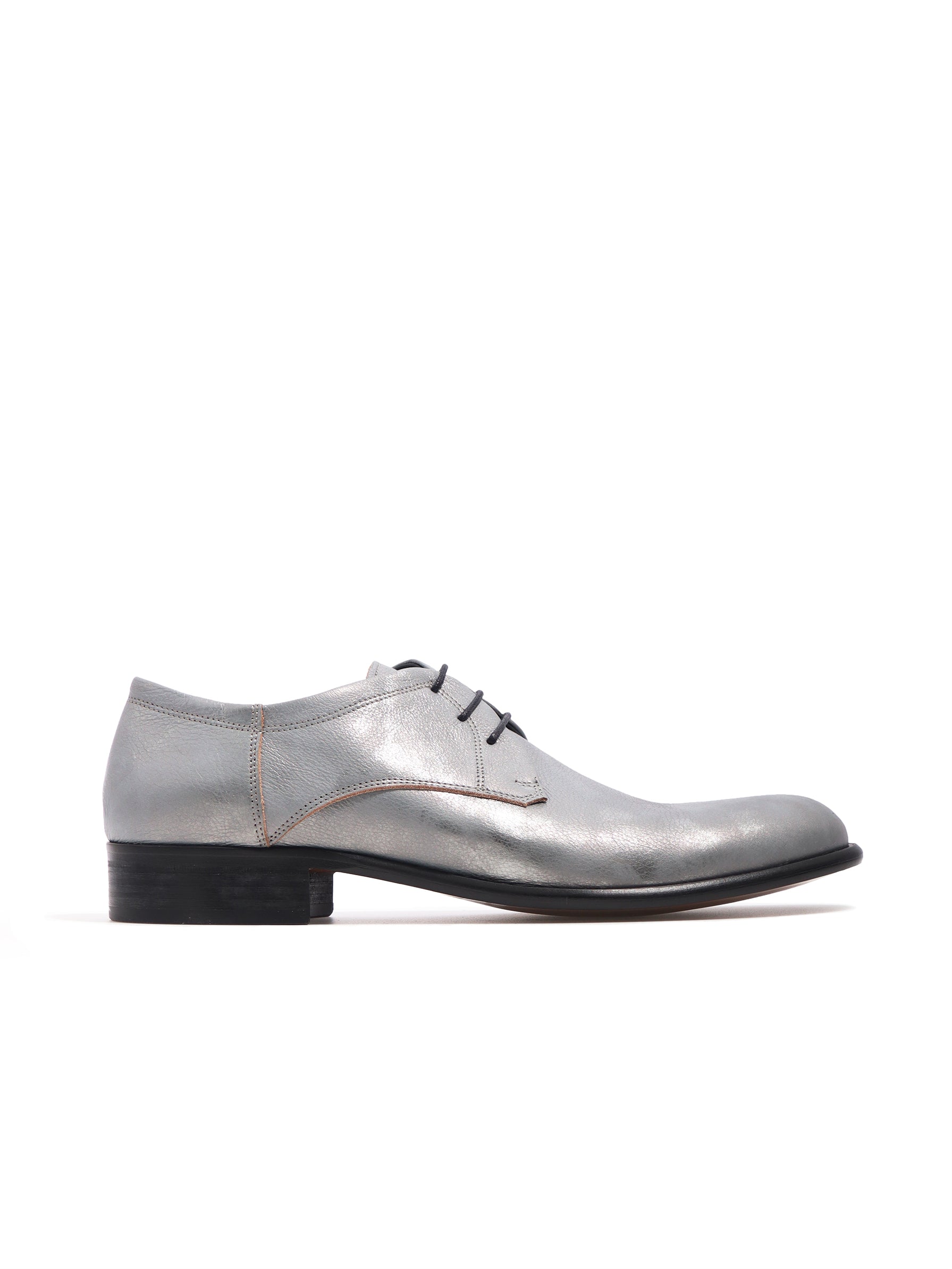 UNCONDITIONAL SILVER DERBY SHOES