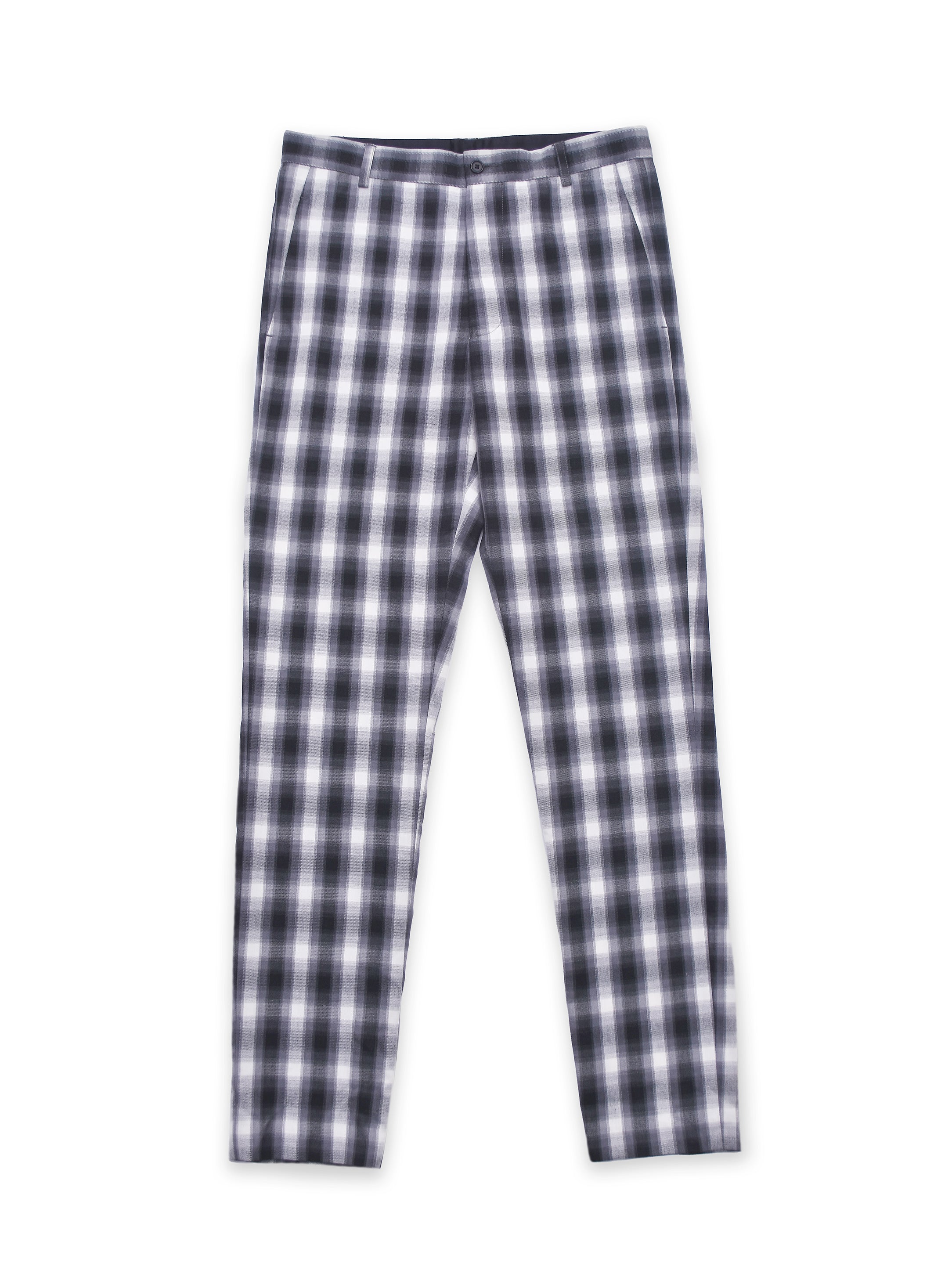 GREY TONES CHECKED TROUSERS
