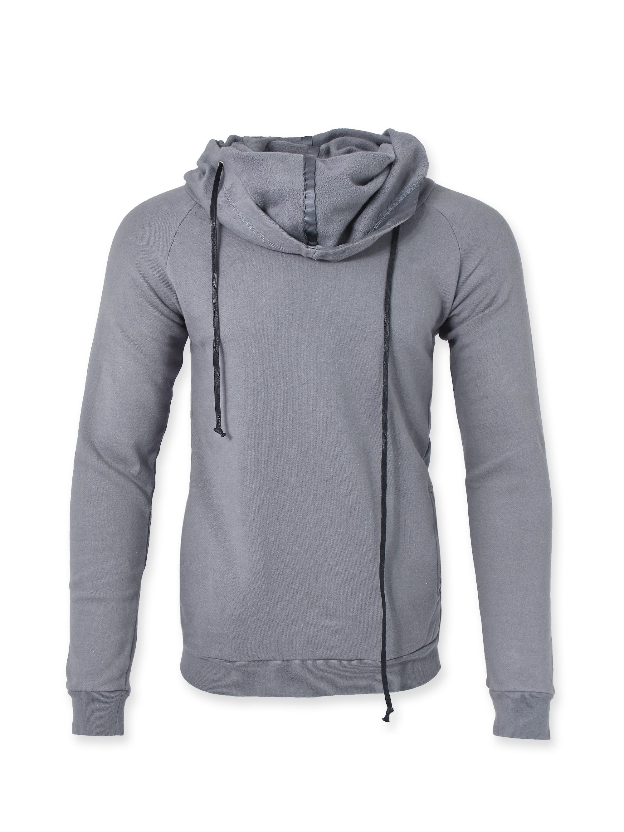 Mouse Grey Funnel Neck Hoodie